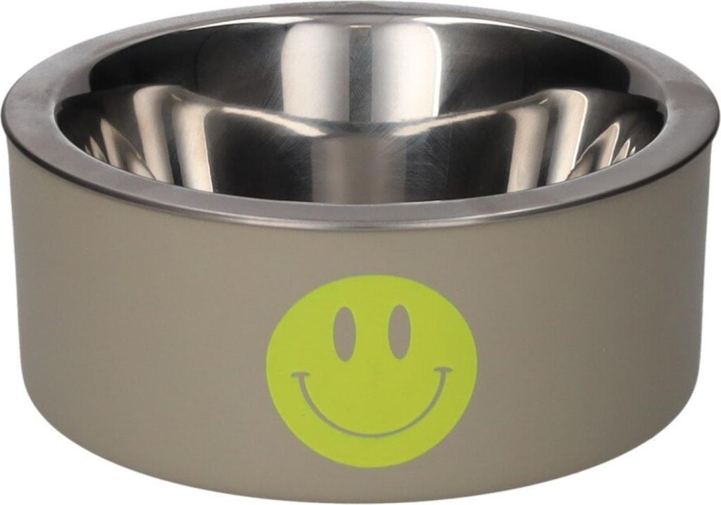 Gift Company Love Pets Futternapf S Smiley sandstone 17cm