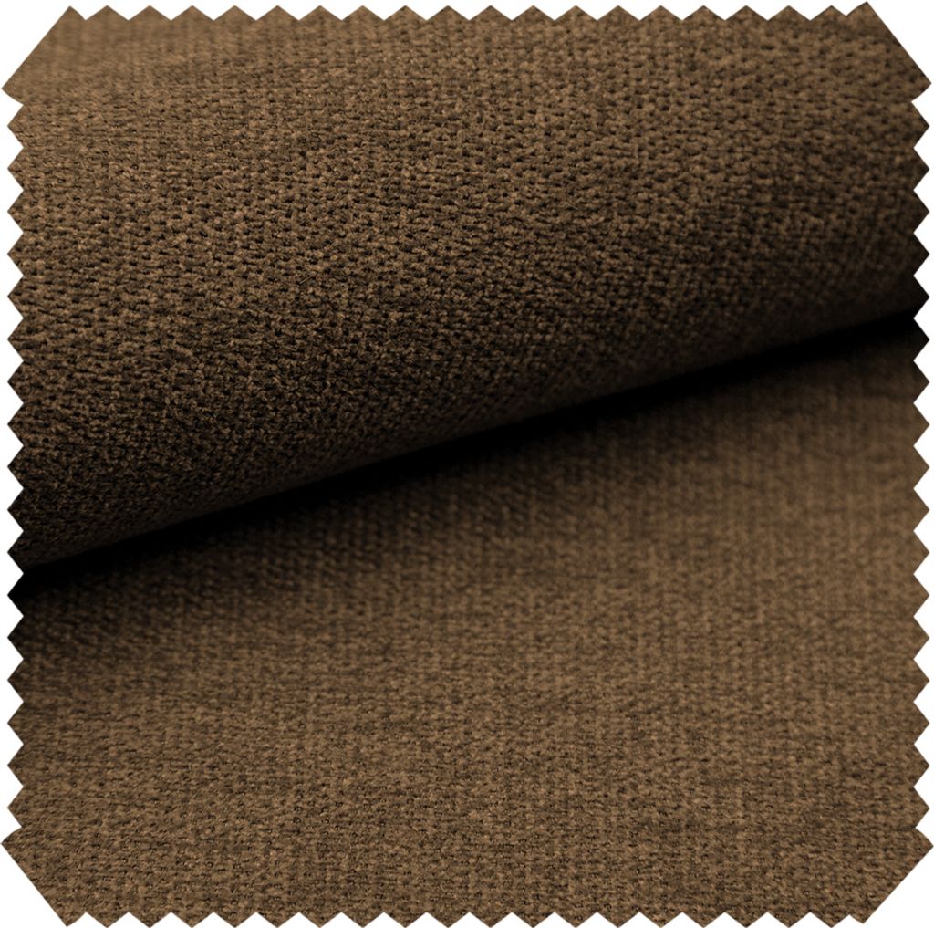 novely RICKERT - Samtweicher Velours Polsterstoff mit feiner Textur - Robuster Möbelstoff - Pflegeleichte Meterware 1lfm - Farbe: 04 Kaffeebraun