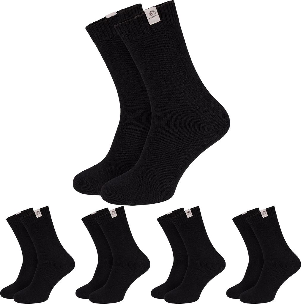 4 Paar Damen Herren Merino Socken – Wollsocken Produktbild 