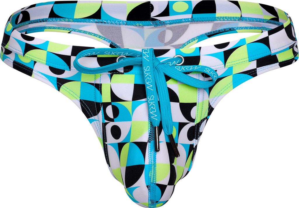 SUKREW Torrent Swim Thong Retro Lime - Größe XS