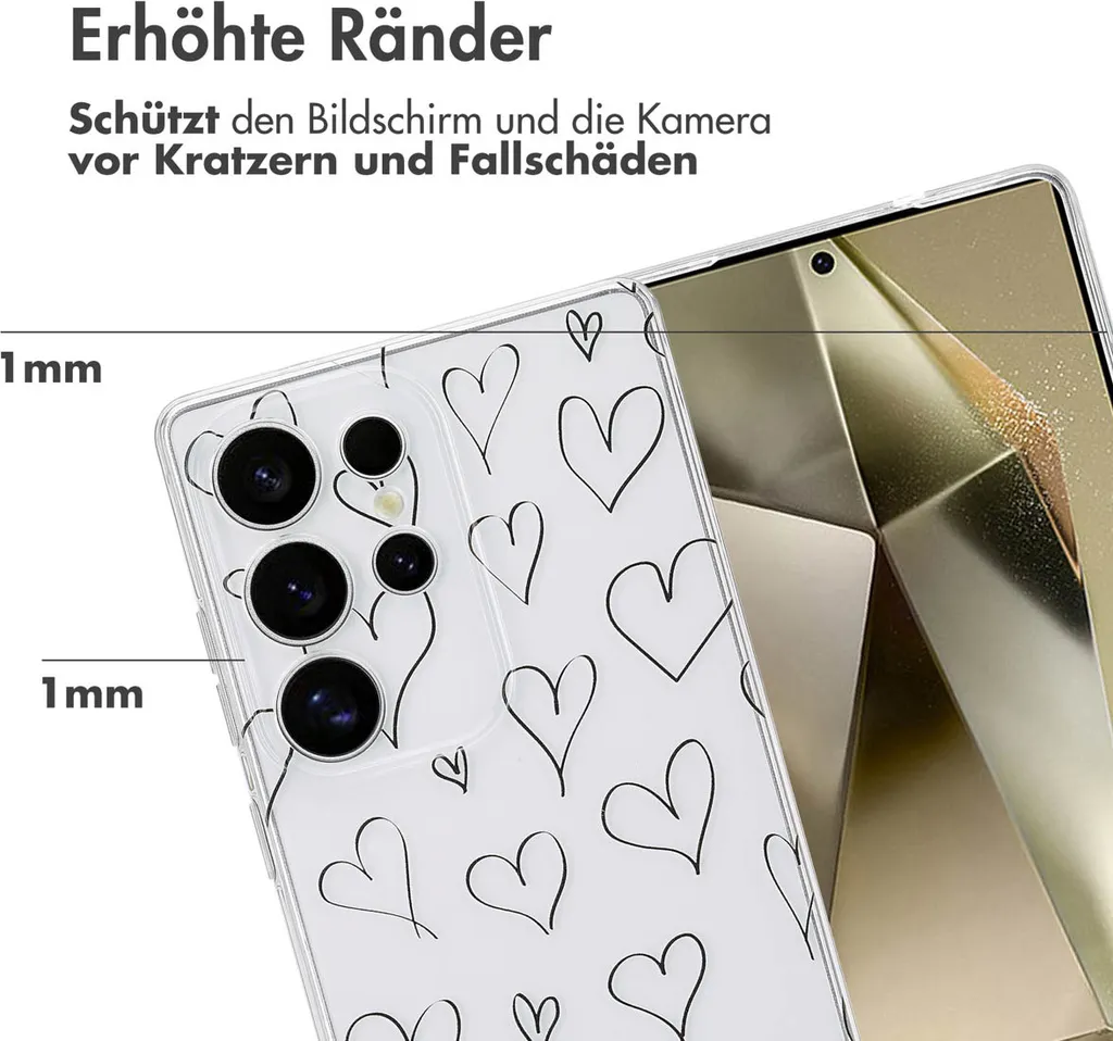 Custodia di design imoshion per Samsung Galaxy S25 Ultra - Hearts - 3