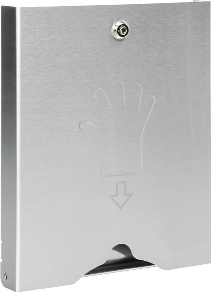 Distributeur de gants en inox antivol avec serrure de sécurité