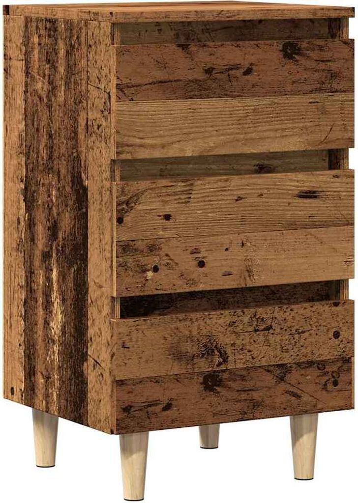Nachttisch Altholz-Optik 40x35x69 cm Holzwerkstoff
