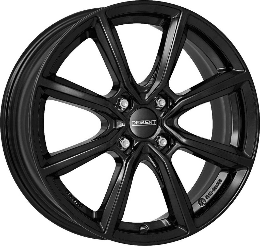 Dezent Felge TN black 7.0Jx18 ET47 4x108 für Ford Fiesta Focus Fusion Alufelgen