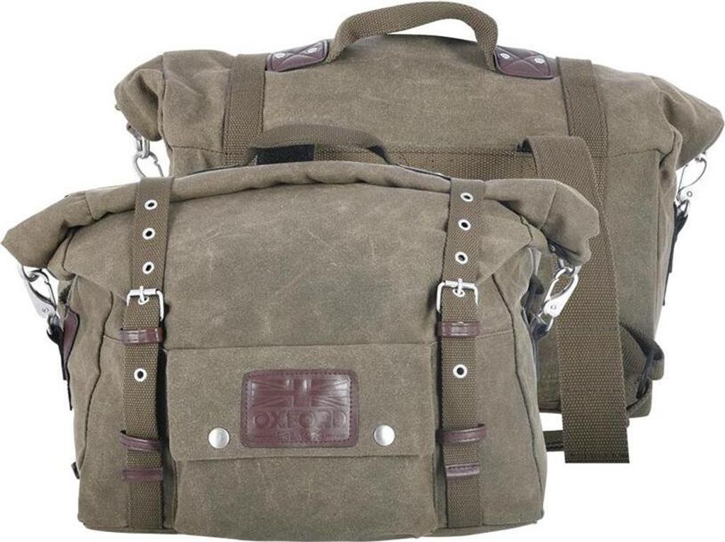Zestaw toreb motocyklowych Oxford Heritage 40L, oliwkowy, Zdjęcie produktu 