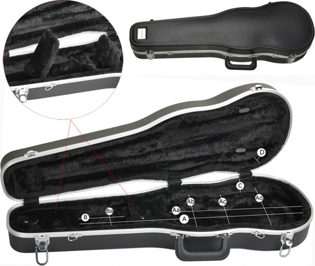 Steinbach Hartschalenkoffer für 4/4 Violine ABS verchromte Produktbild