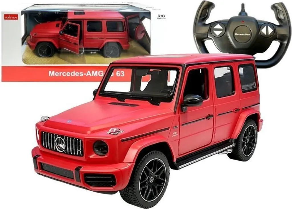 Mercedes G63 Rastar R/C rouge voiture télécommandée 1:14 luxe
