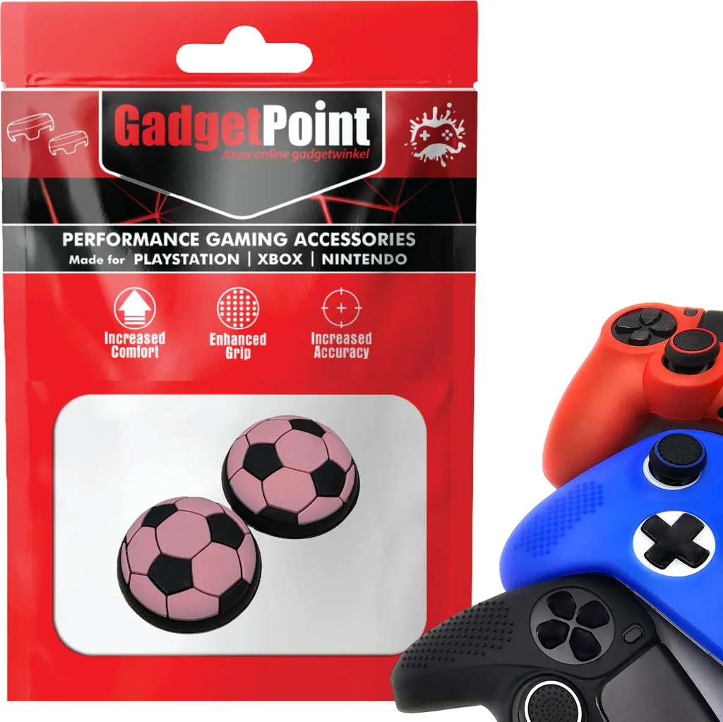 Grip Joystick Performance PS5 Xbox - Tappi Antiscivolo Calcio Rosa