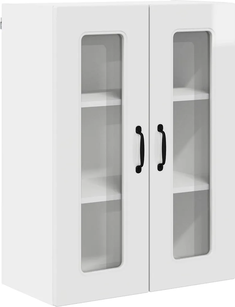 Mobile Pensile Cucina 60cm Bianco Lucido vidaXL - Design Moderno