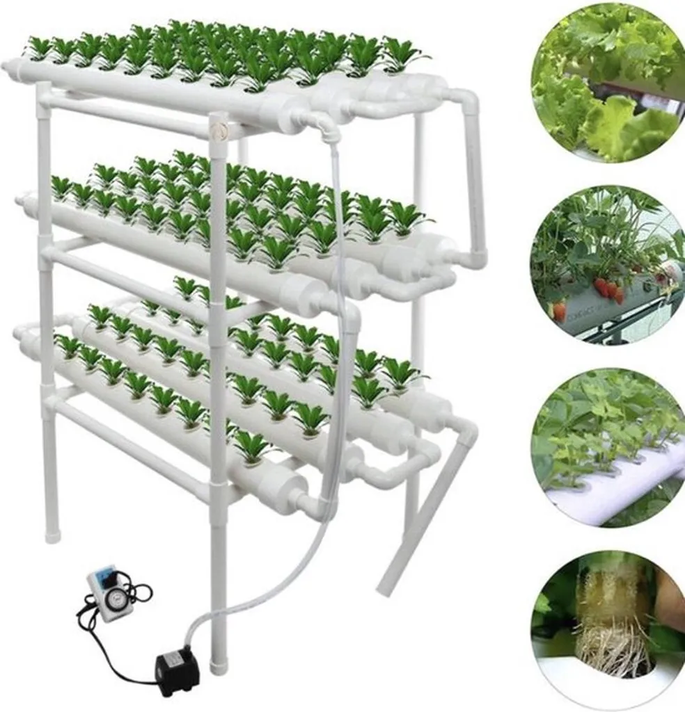 Kit Hydroponie 108 Trous : Cultivez sans Terre et sans Effort en Intérieur