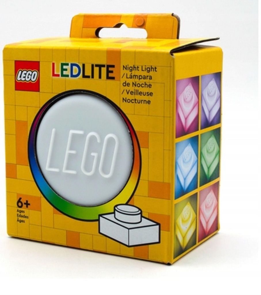 LEGO Small Silicone Night Light Brick, White, 1x1, LP50 Produktbild 