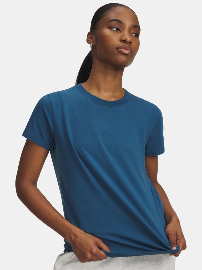 Under Armour Damen UA Rival Core SS-BLU T-Shirt XS