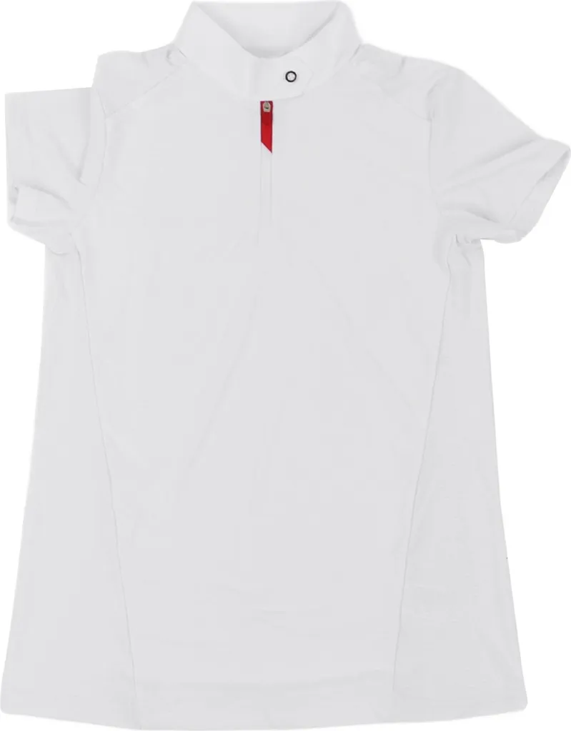 T-shirt équitation enfant élastique et confortable, manches courtes - L