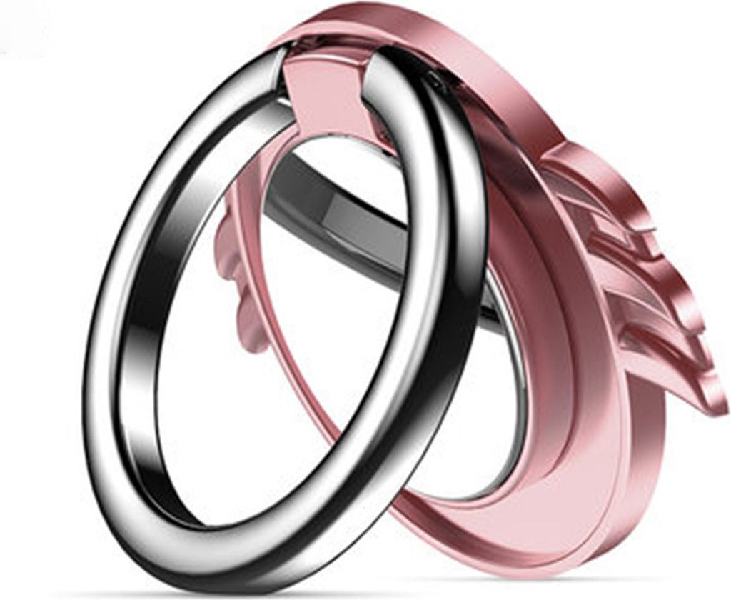 Mobiltelefonständer magnetischer 360-Grad-Rotation Ultradünnter Handy-Fingerringhalter für Desktop-Roségold