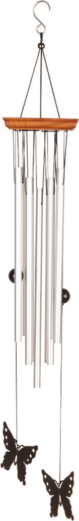 Außen Schmetterling Wind Chime Aluminiumrohr Wind Chimes Ornament Wind Chime beruhigende melodische hängende Anhänger Outdoor Garten Dekor Hausw...