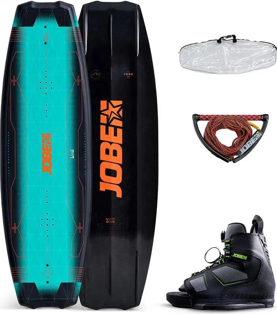 Équipement Wakeboard Complet Jobe Logo 138 pour Débuter en Bleu 40-44