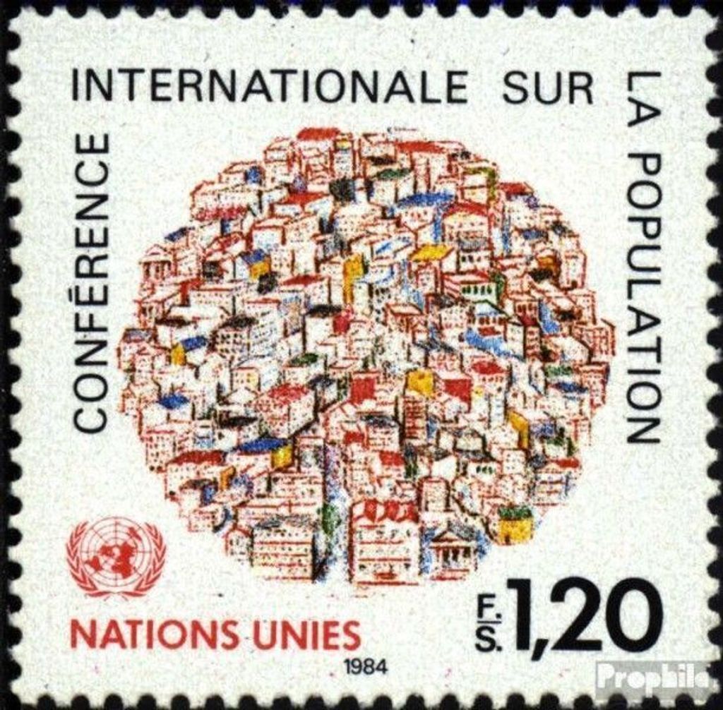 Briefmarken UNO - Genf 1984 Mi 119 (kompl.Ausg.) postfrisch Bevölkerungskonf.
