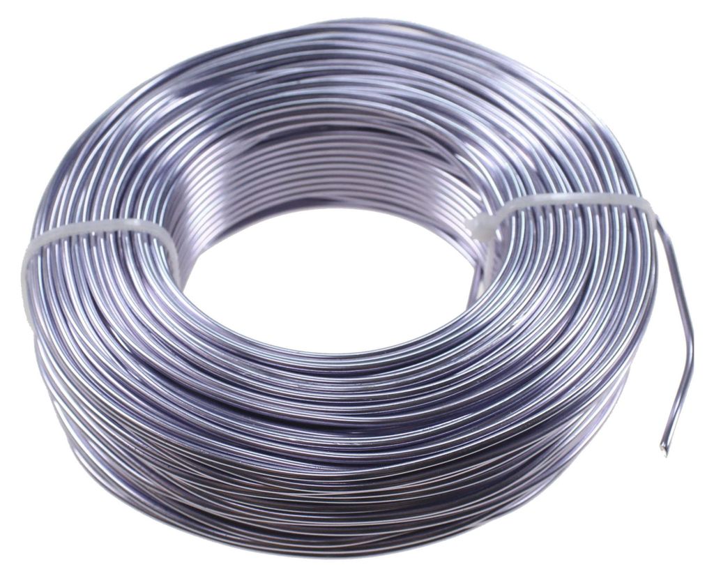 60m Aluminiumdraht Ø 2mm Aludraht Basteldraht Dekodraht Produktbild 