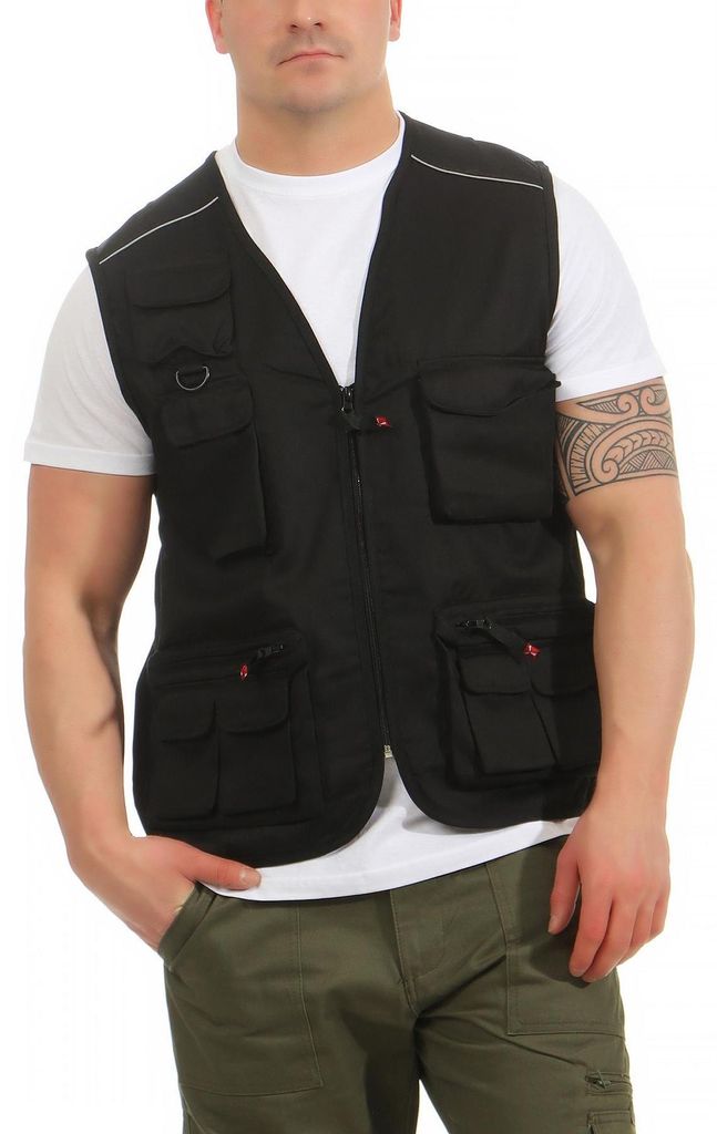 Mivaro Herren Sommer Outdoor Weste - Arbeitsweste mit Produktbild 