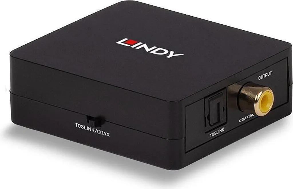 Convertisseur Audio Numérique SPDIF vers Optique Toslink LINDY Bidirectionnel