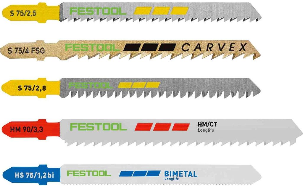 Festool Stichsägeblatt-Set STS-Sort/21 W/P/M
