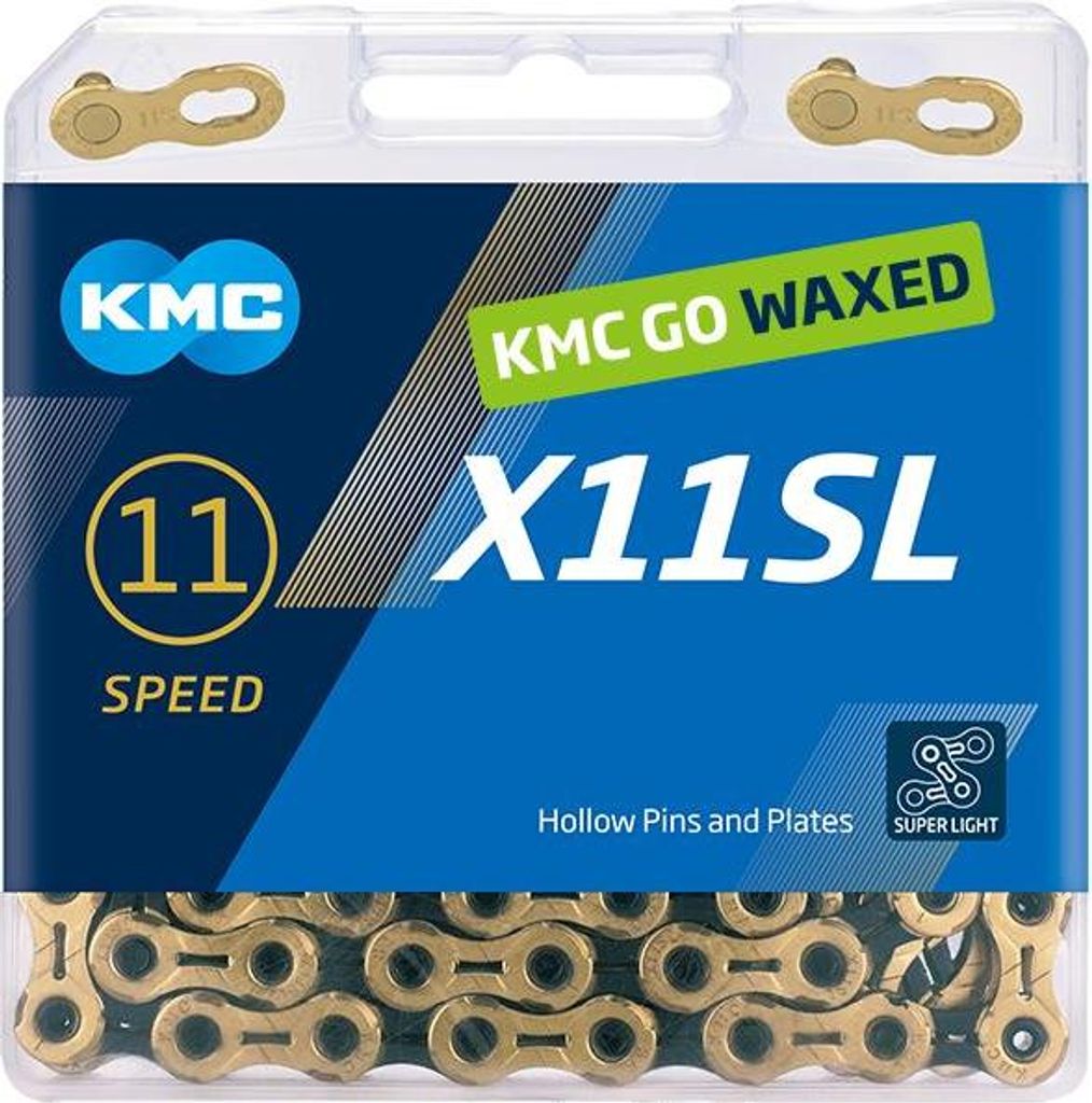 KMC Kette X11Sl Ti-N 1/2 X 11/128" 118Gl Waxed