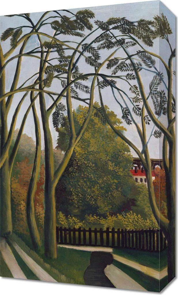 Bild 30x50cm Bièvre bei Bicêtre, Rousseau Vintage für das Wohnzimmer