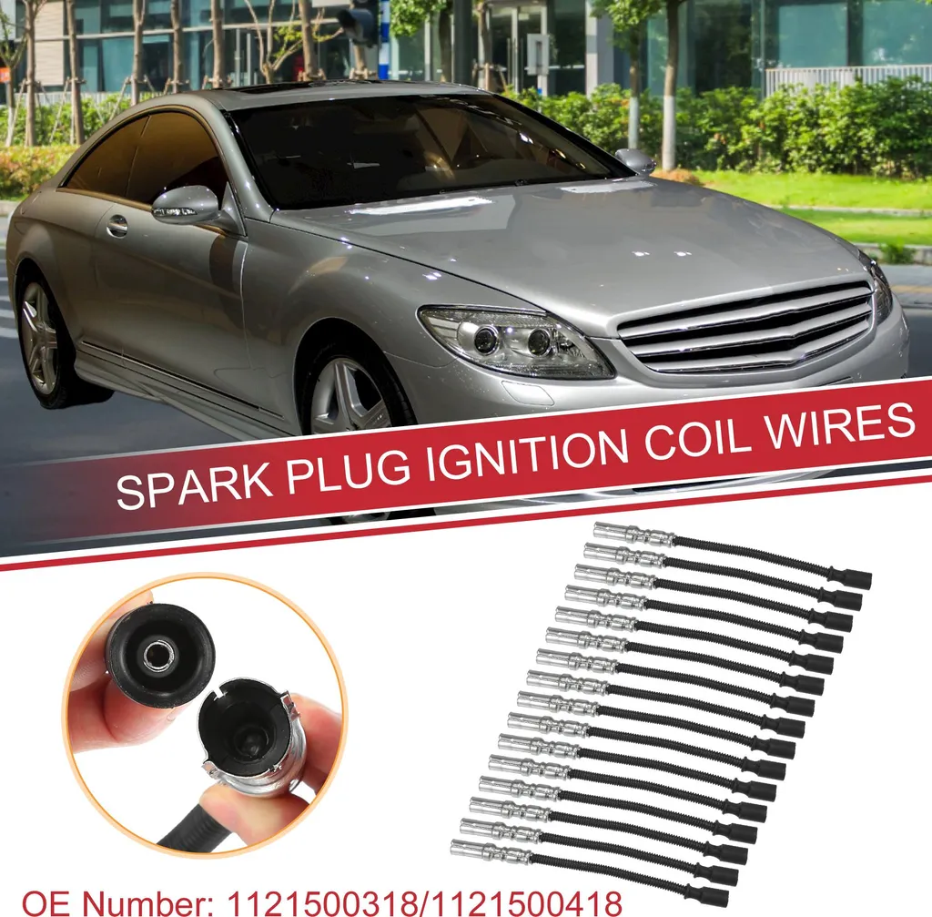 Faisceau de Câbles d'Allumage 12mm pour Mercedes-Benz V6 M112 - 16 Pièces