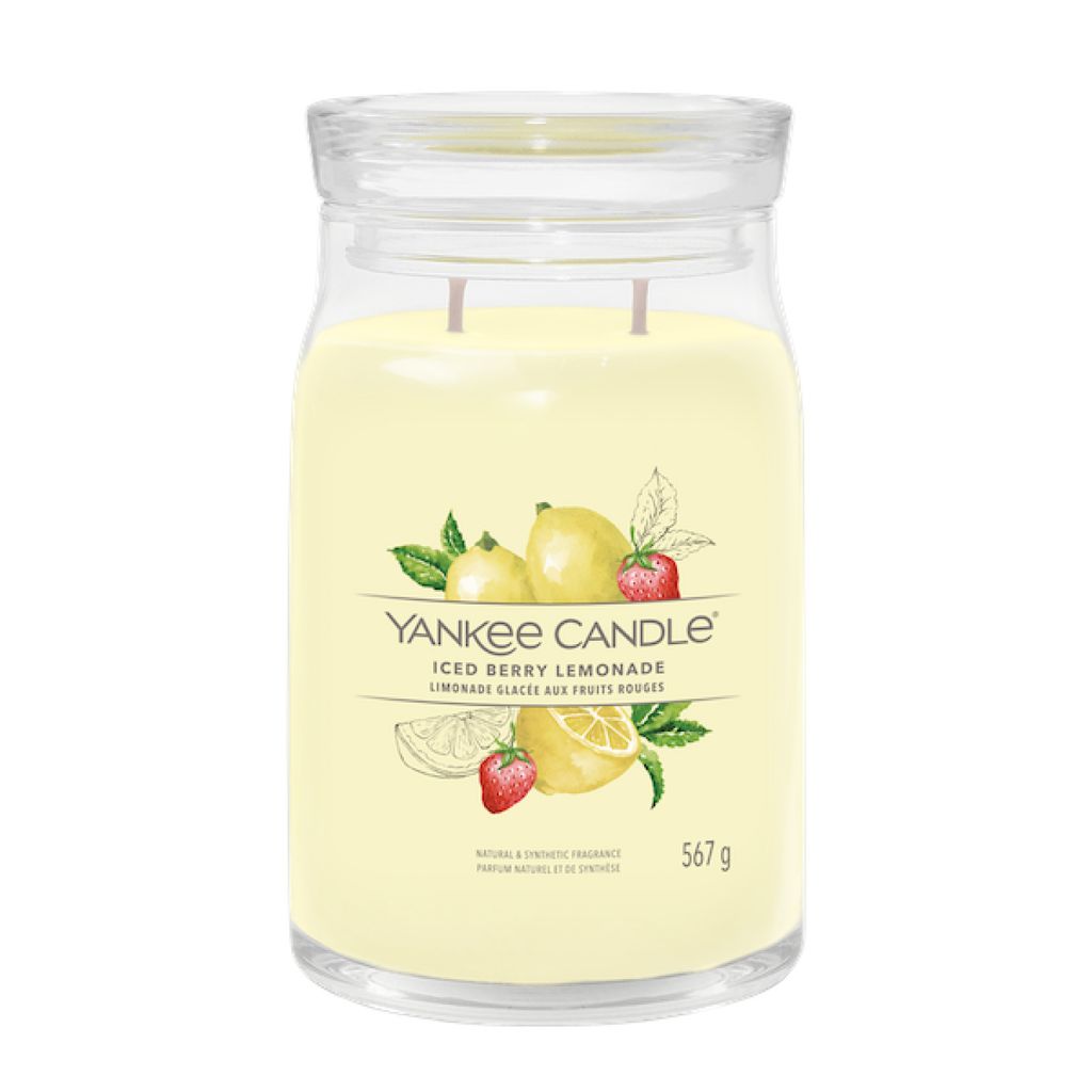 Yankee Candle ICED BERRY LEMONADE - Candela grande firmata Immagine del prodotto 