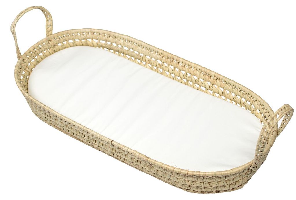 Wickelmatratze mit naturkorb - 77 x 36 - Beige | by SEVIRA Produktbild 