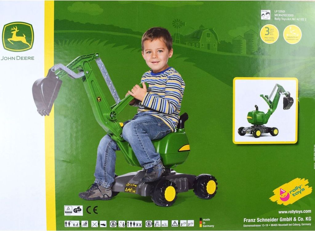 rýpadlo RollyDigger John Deere 102 cm zelené Obrázok produktu 