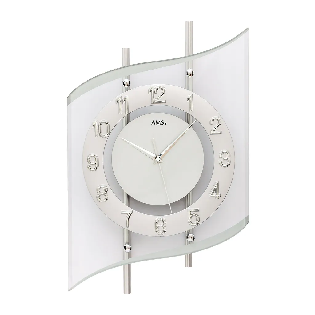 Fini le Tic-tac avec l'Horloge AMS 5506 Silencieuse - Design Précis et Durable