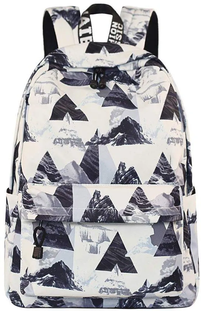Sac à dos d'école gris anti-pluie pour protéger votre ordinateur 15"