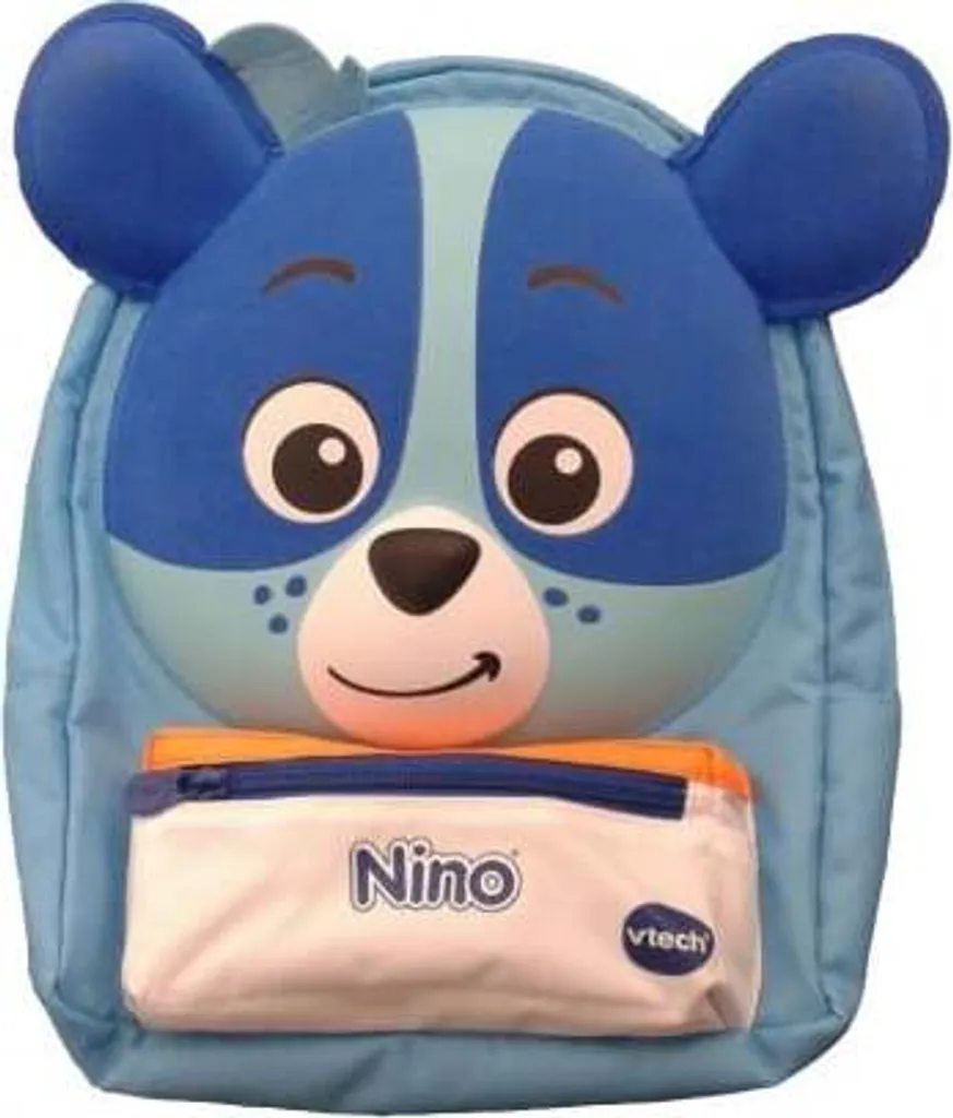 Sac à dos bleu Nino Vtech pour éviter de perdre les affaires à l'école
