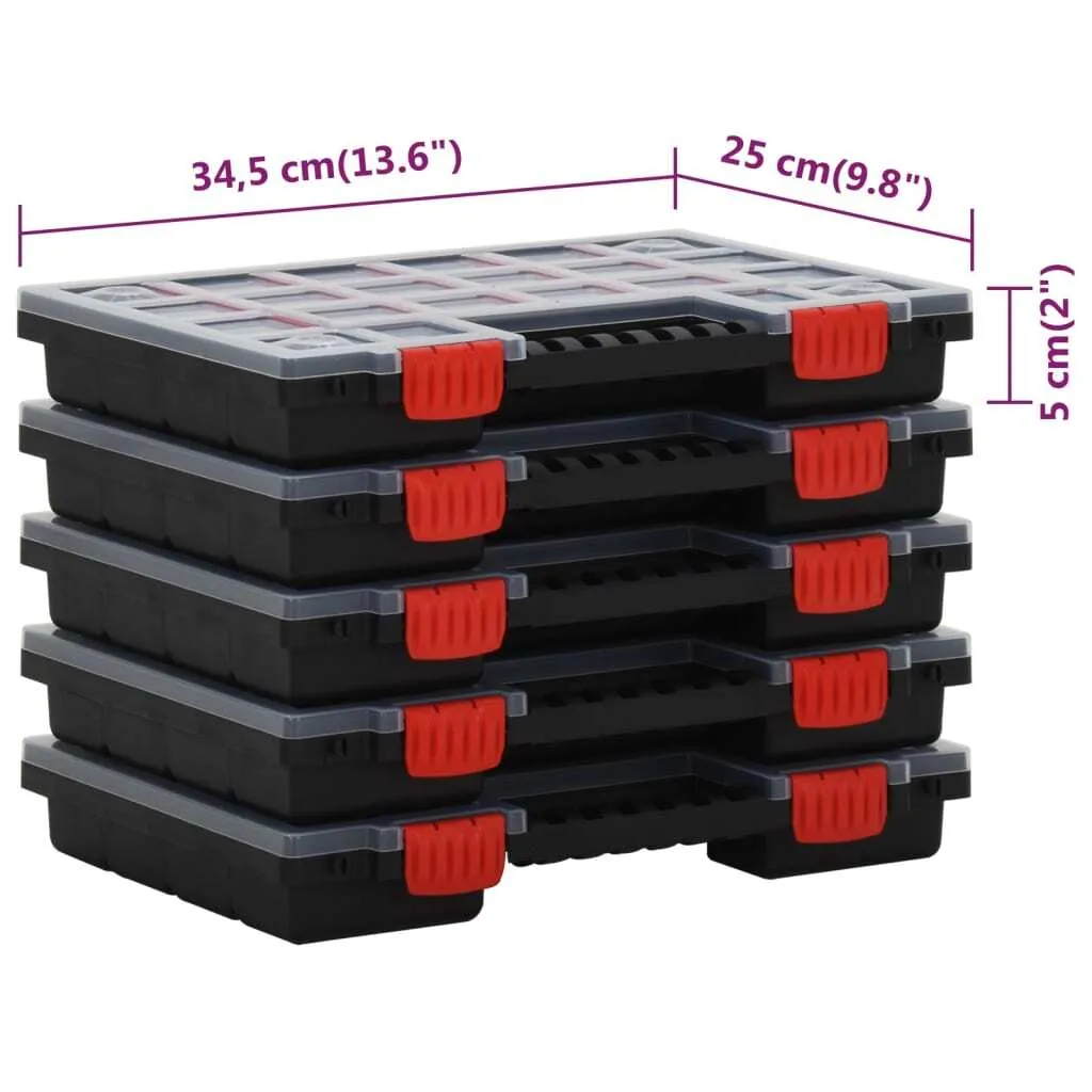Boîte d'assortiment Polypropylène Incassable 34,5 cm - Set de 5 unités - 7