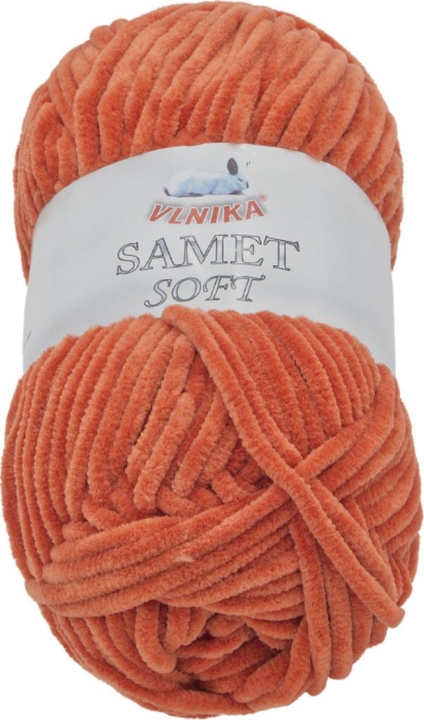 SAMET-Garn - 100g / 100 m - Terrakotta