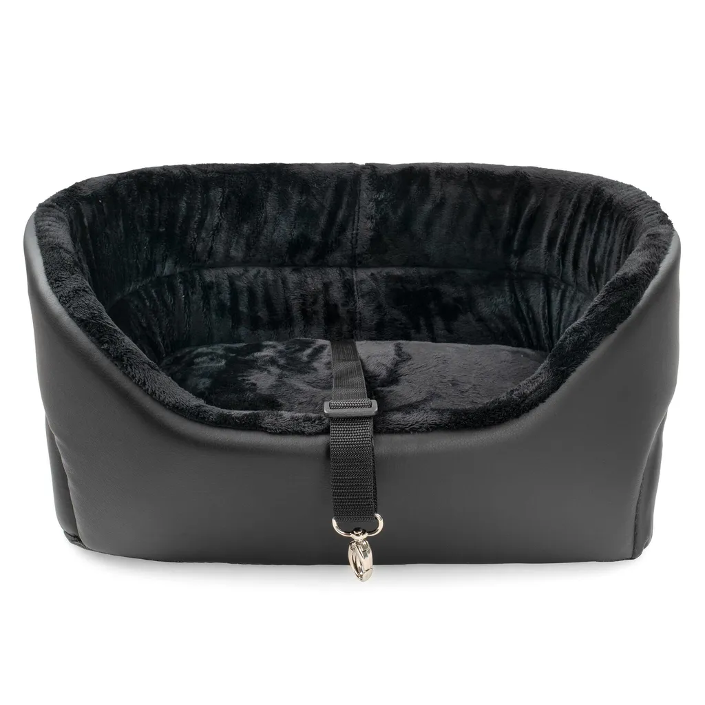 Sedile Auto per Cani Universale Nero S: 39x32cm - Anti-Graffio e Lavabile