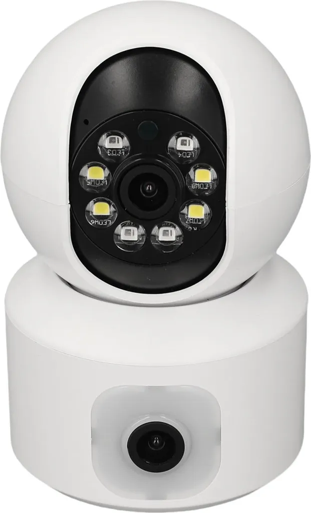 Caméra IP Intérieure WiFi 1080p avec Double Lentille et Vision Nocturne