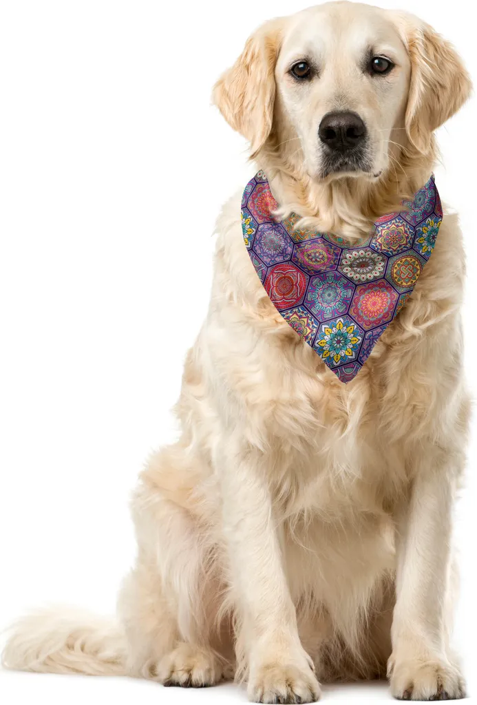 Bandana Mandala ABAKUHAUS per Cani e Gatti - 55x55 cm Morbida