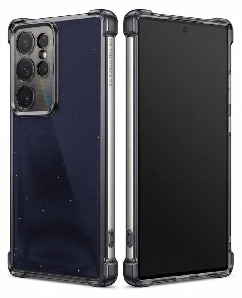 Personalisierte Hülle mit Bild für Samsung Galaxy S24 Elektroplattiert TPU Stoßdämpfer Handyhülle mit Sternenhimmel-Muster