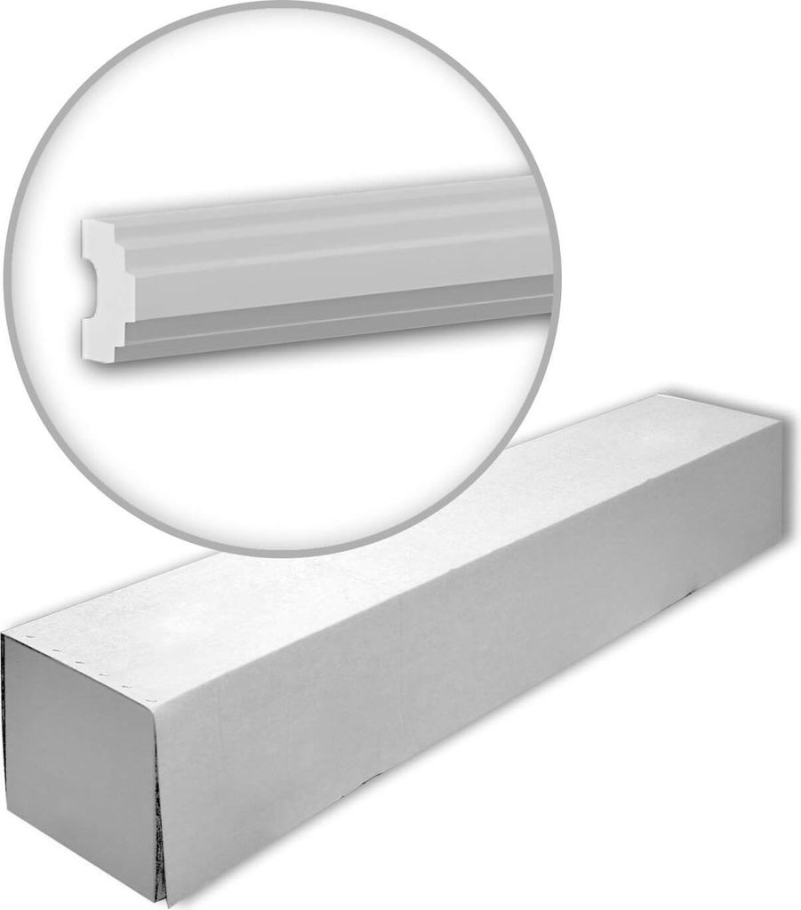 Profhome 651810-box Wandleisten 1 Karton SET mit 36 Friesleisten | 72 m
