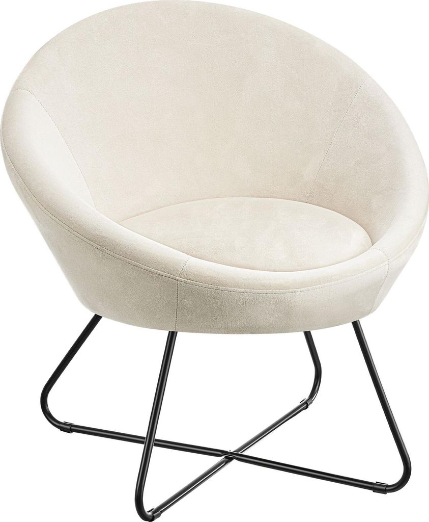 Fauteuil cocktail CENTERA rond et rembourré - Aspect Image du produit 