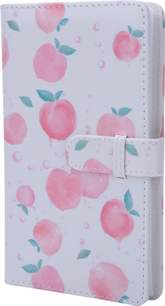 Pfirsichmuster 3 Zoll 96 Taschen Kunstleder Sofortbildalbum Produktbild 