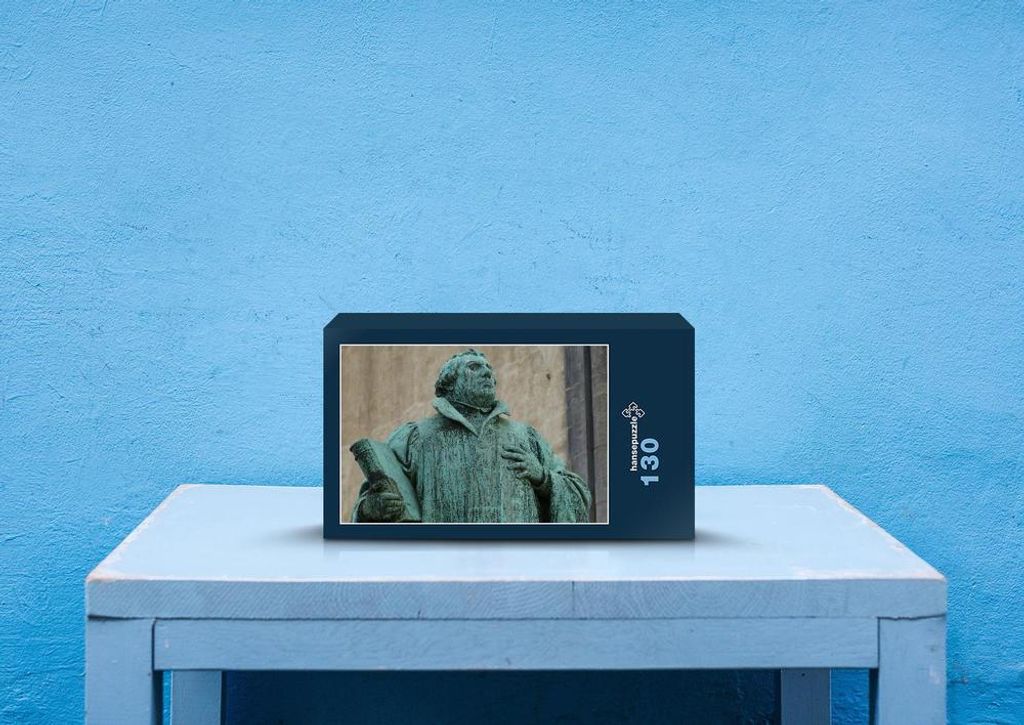 hansepuzzle 53468 - Statue Puzzle, 130 Teile, Religion, 28,7 x 20,0cm mit hochwertiger Aufbewahrung, Kartonbox und wiederverschließbarem Beutel