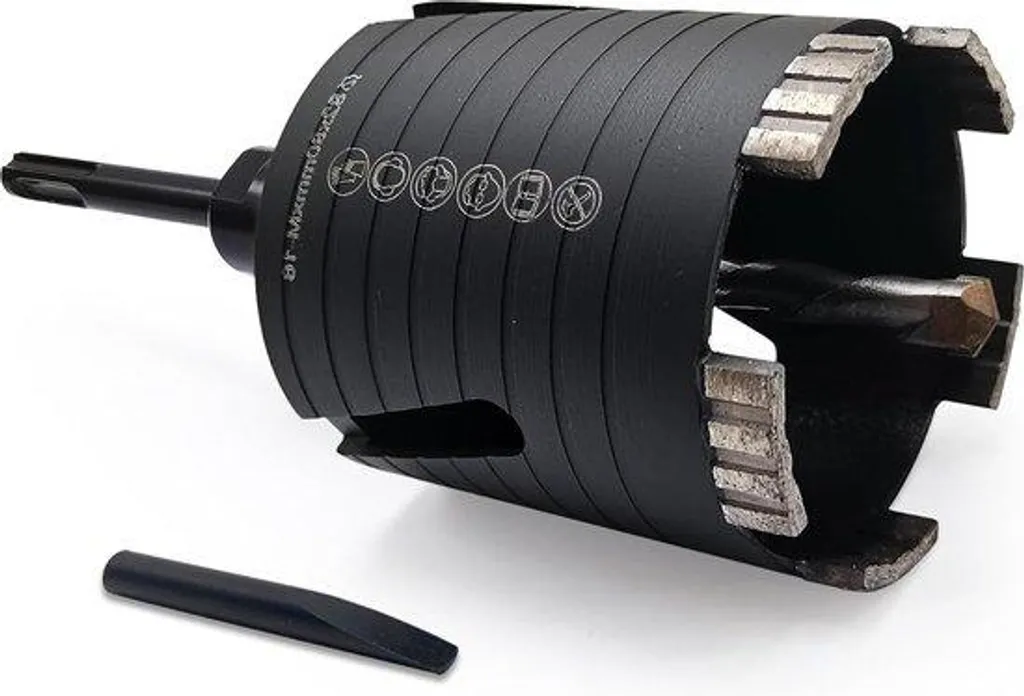 Foret diamanté 10 mm béton 82 mm : fini les blocages lors du forage