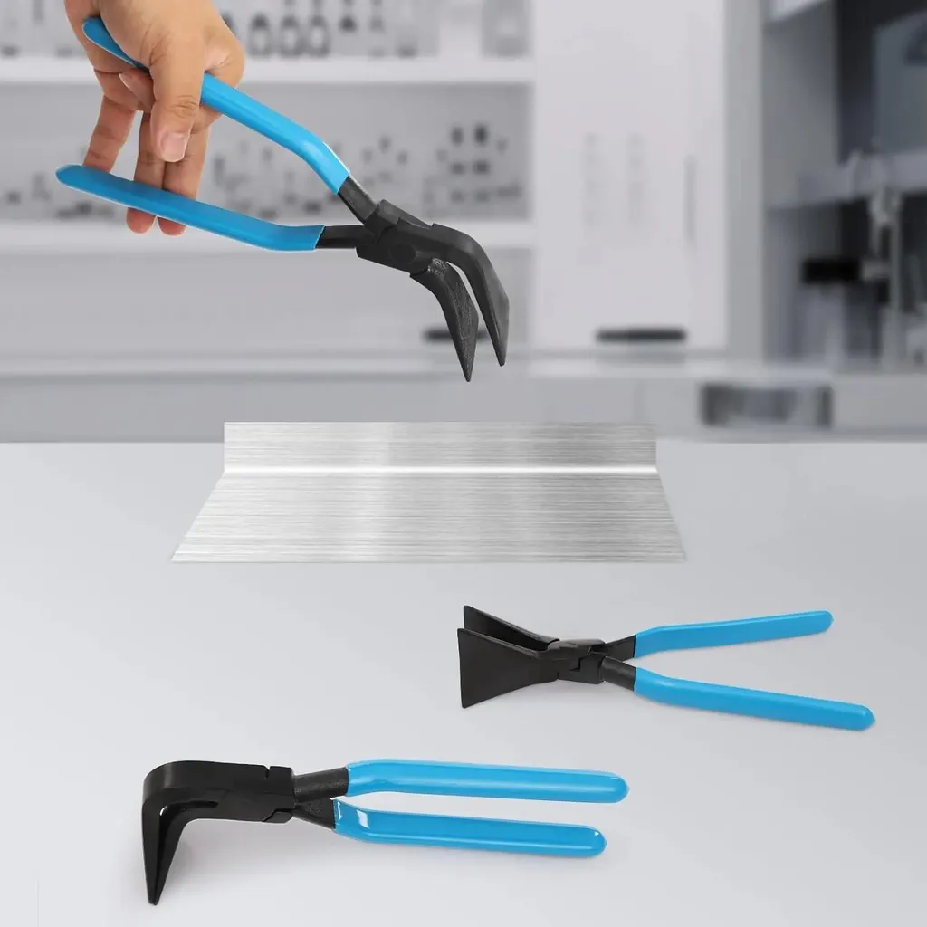 Pince à Pliage de Tôle - Pack 3 Pièces pour Finitions d'Angles Parfaites - 3