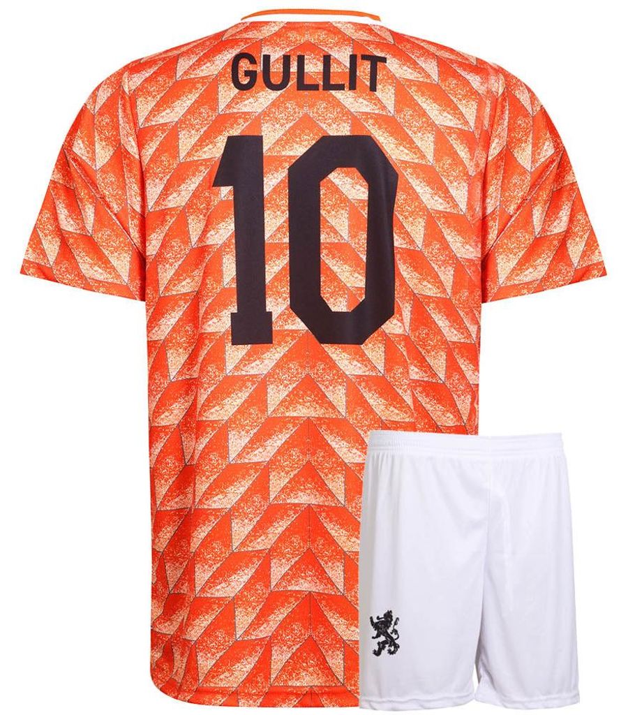 EK 88 Fußball Trikot Set Gullit - Niederlande - Orange - Kinder und Erwachsene - 152
