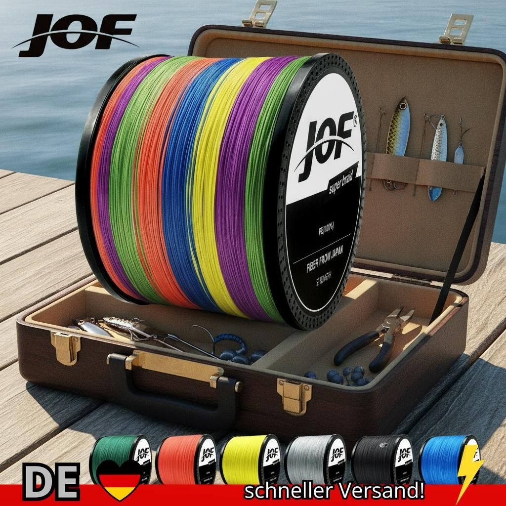 JOF 300 M 500 1000 8 Stränge 4 18-88LB PE Geflochtener Angeldraht