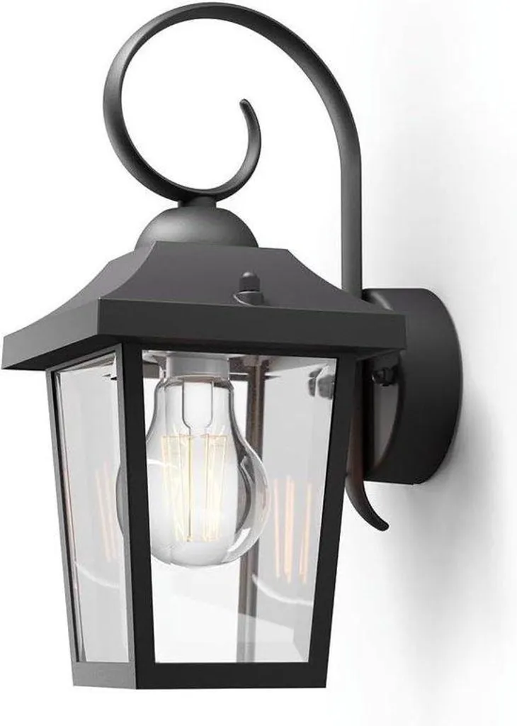 Éclairage Extérieur Moderne Noir IP - Lampe Étanche E27 Style Rustique
