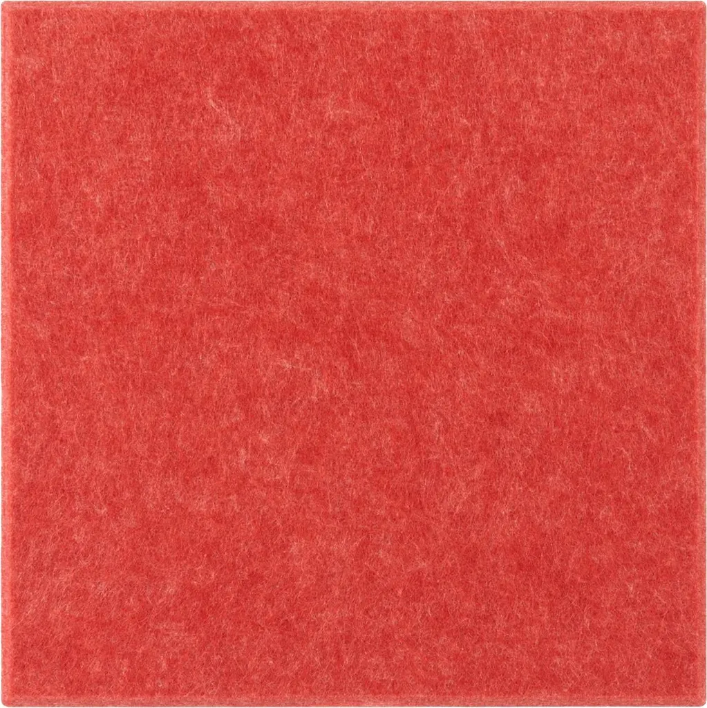 Panneaux acoustiques en mousse rouge 9mm pour isolation murale - Lot 12